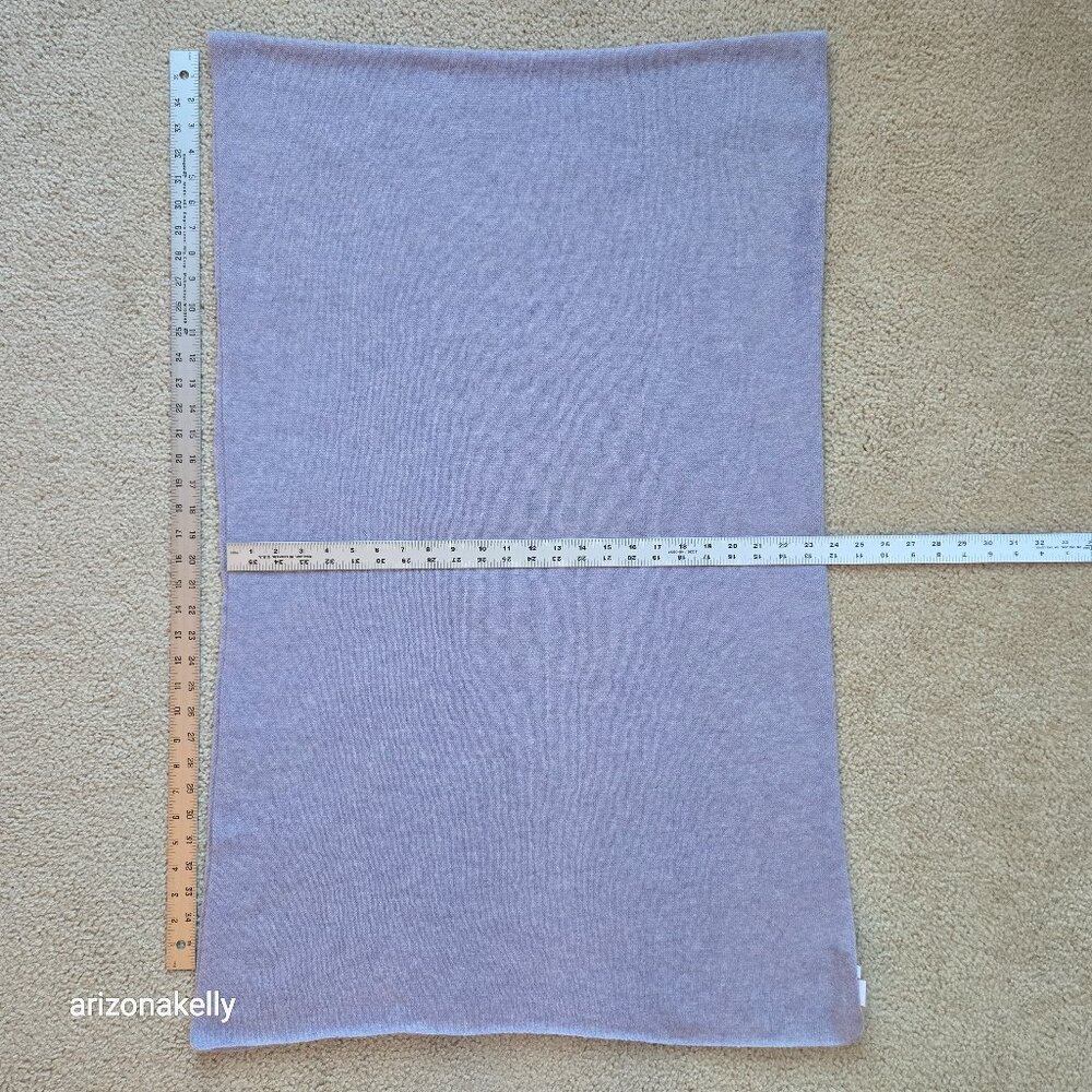 The Cashmere Project Heathered Lavender Knit Scarf